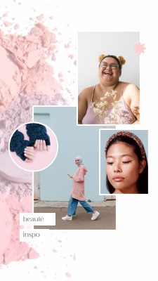 Inspirations beauté pour vous pink modern,overlapping,collage,feminine,natural,graphic