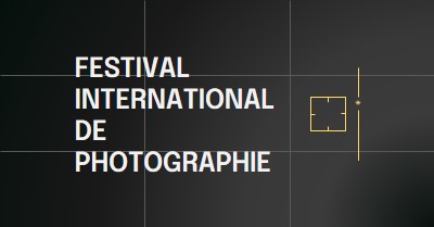 Festival international de photographie black modern,moody,camera,grid,geometric,pattern