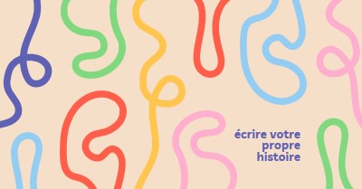 Écrire votre propre histoire yellow bold,vibrant,squiggles,asymmetrical,bright,fun