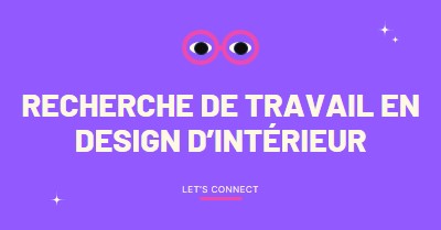 Recherche d’emploi - Connectez-vous purple clean,whimsical,graphic,bright,bold,simple