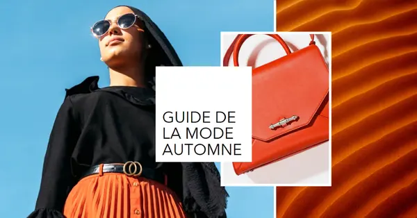 Guide de la mode d’automne orange modern,bold,collage