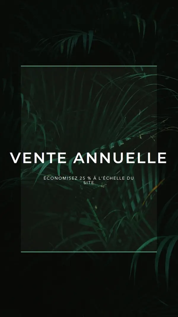 Vibrations de la jungle black modern-simple