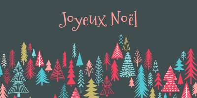 Joyeux Noël green whimsical-line