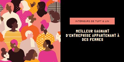 Meilleure entreprise appartenant à des femmes black modern-bold