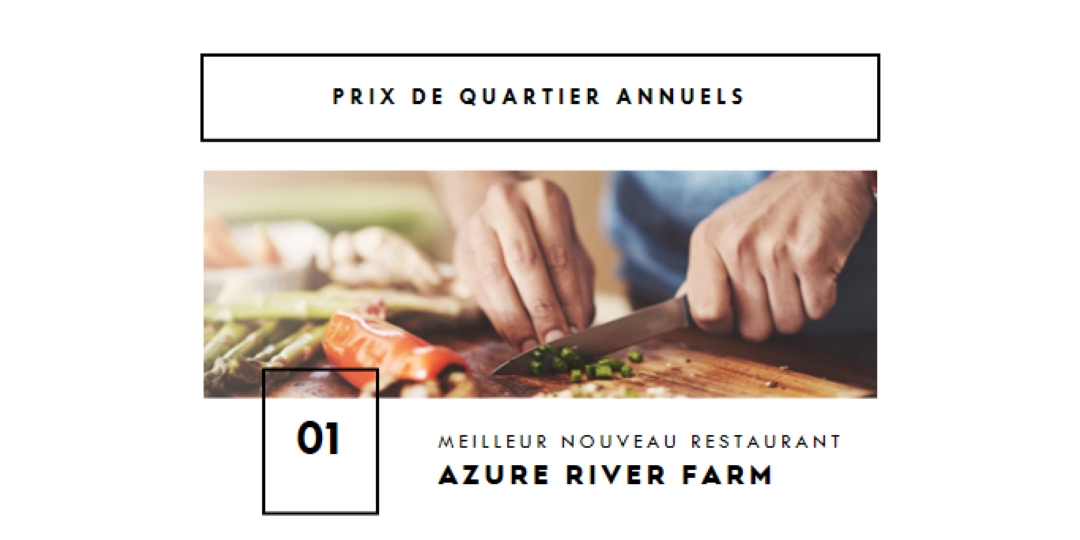 Récompenses annuelles de quartier white modern-simple