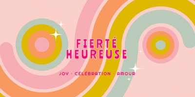 Joie, célébration, amour pink vintage-retro