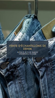 Denim tendance blue modern-simple