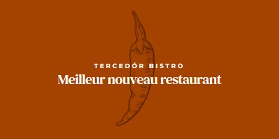 Nous sommes le meilleur nouveau restaurant red modern-simple