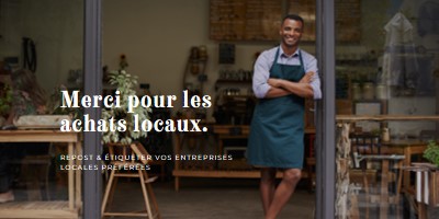 Signe de bienvenue brown modern-simple