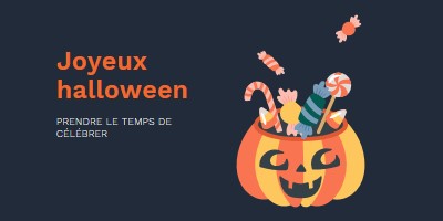 Avoir un doux Halloween black whimsical-line