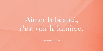 Amour, beauté et lumière pink modern-simple