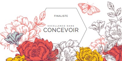 Excellence du design white vintage-botanical