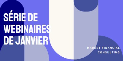 Série de webinaires de janvier blue modern-bold