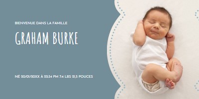 Bleu bébé blue modern-simple