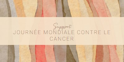 Soutenir la Journée mondiale contre le cancer yellow modern-simple