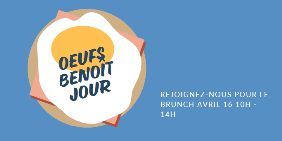 Oeufs Benoît Jour blue whimsical-color-block