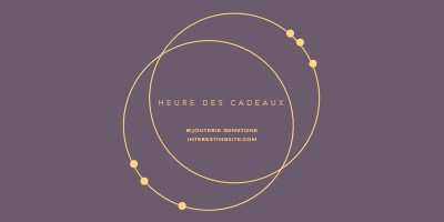 C’est l’heure des cadeaux purple modern-simple