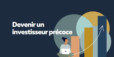 Haut des graphiques blue modern-simple