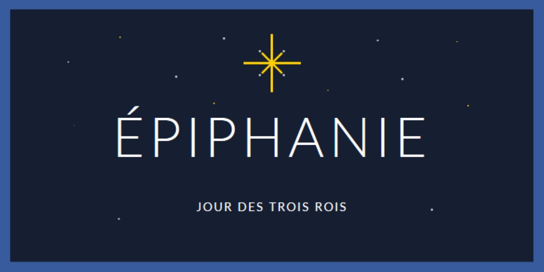 Observation de l’Épiphanie blue modern-simple