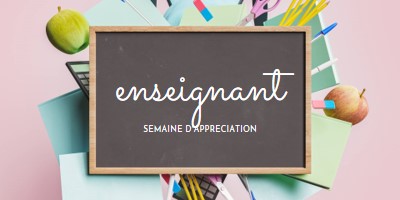 L’appréciation des enseignants pink modern-simple