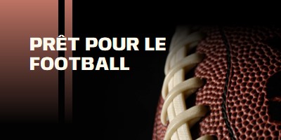 Prêt pour le football brown modern-simple