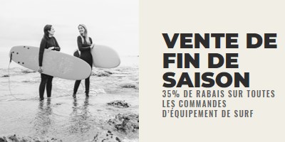 Les joies de la plage gray modern-bold