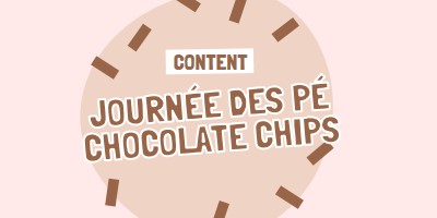 Bonne journée du chocolat brown organic-simple