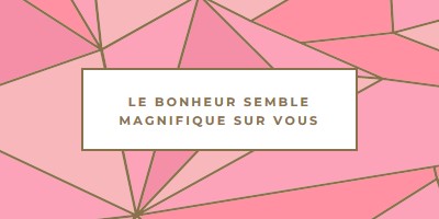 Retours heureux pink modern-simple