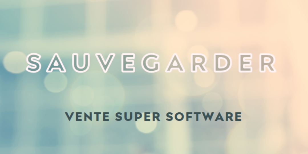 Vente de super logiciels blue modern-simple