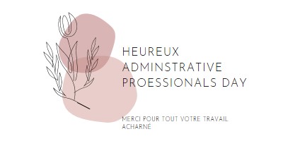 Bonne journée administrative white organic-simple