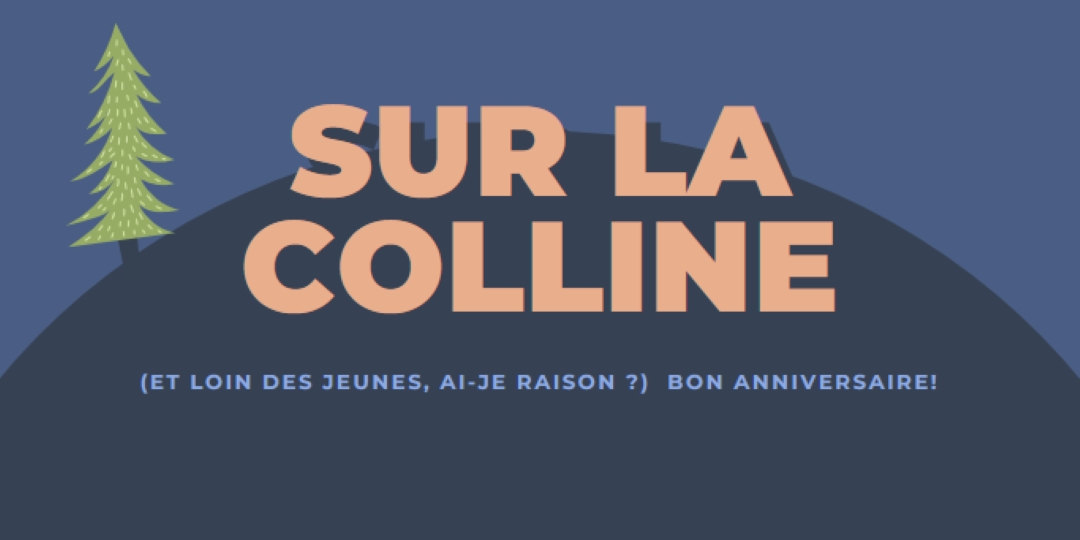 Au-dessus de la colline blue modern-bold