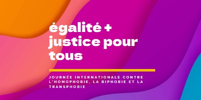 Honorer la Journée internationale contre l’homophobie purple modern-bold