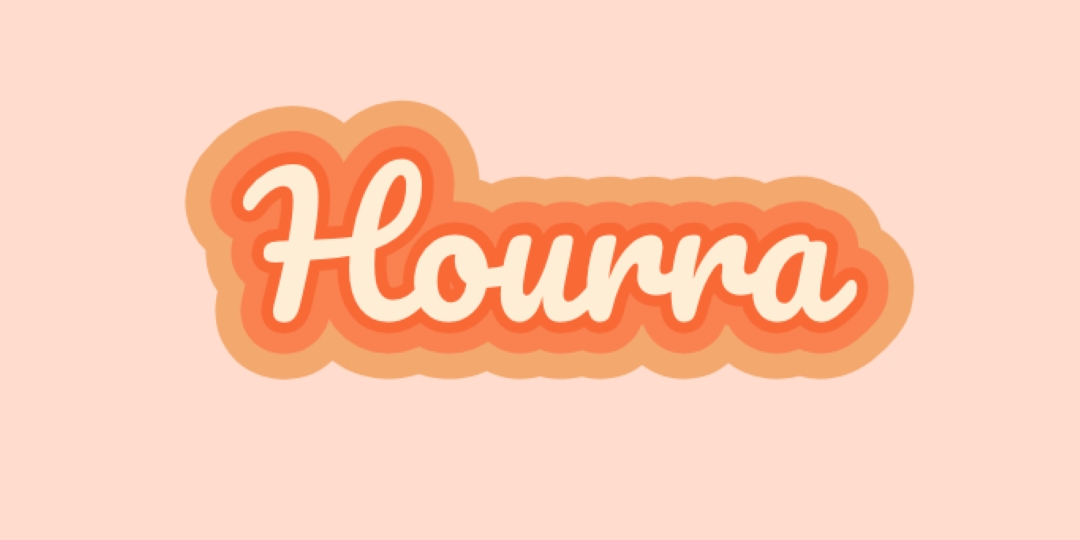 Hooray toute la journée pink vintage-retro