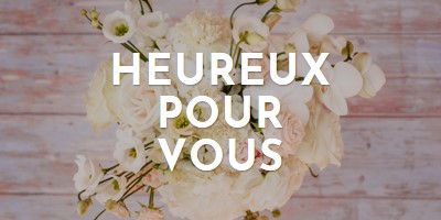 Bouquet heureux purple modern-simple