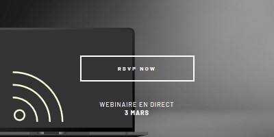 Étoile du webinaire black modern-simple