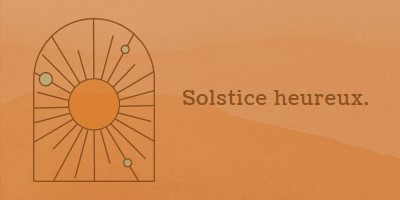 Bon pour le solstice orange organic-boho