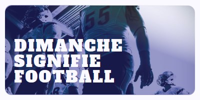 Dimanche signifie football purple modern-bold