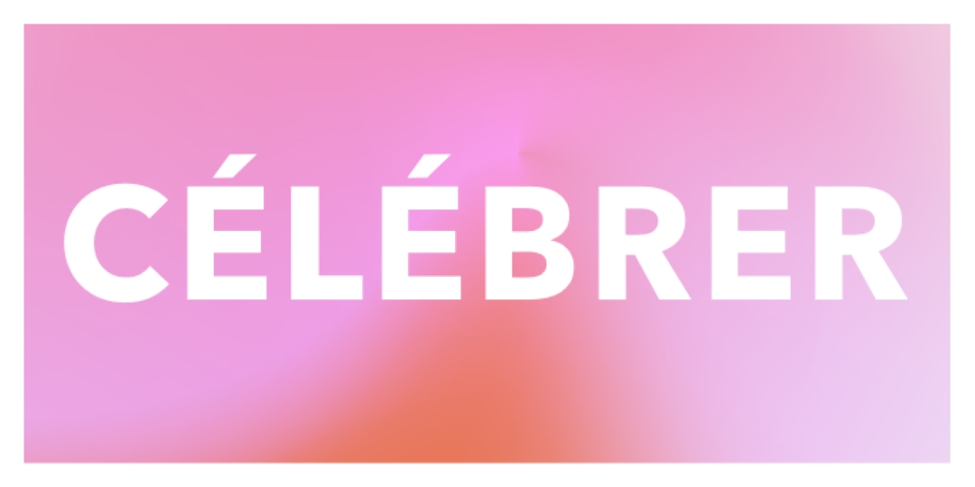 Célébrons avec style pink modern-bold