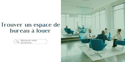 Espace de bureau à louer blue modern-simple