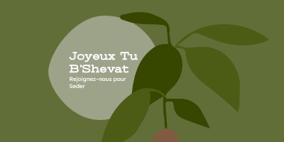 Joyeux Tu B’Shevat green organic-simple