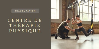 Salle de récupération brown modern-simple