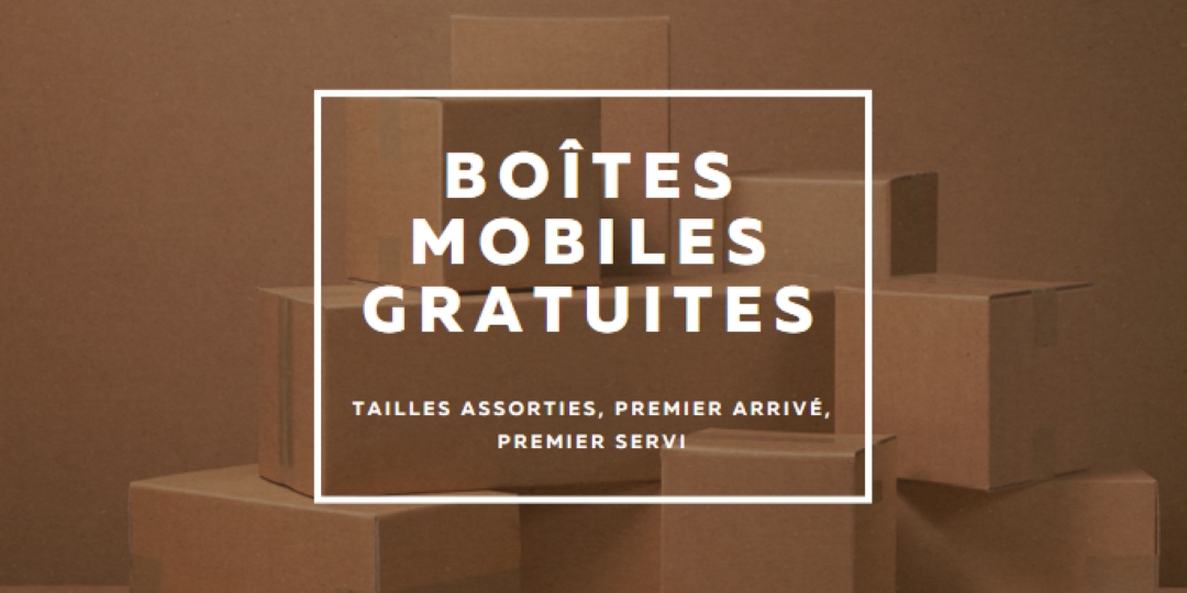 Boîtes de déplacement gratuites brown modern-simple