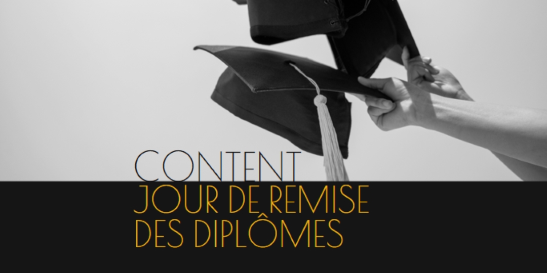 Bonne journée de remise des diplômes black modern-simple