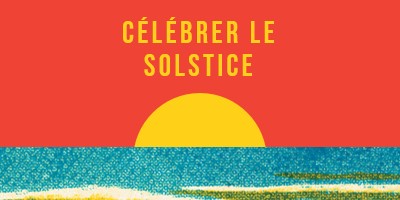 Célébrer le solstice red vintage-retro