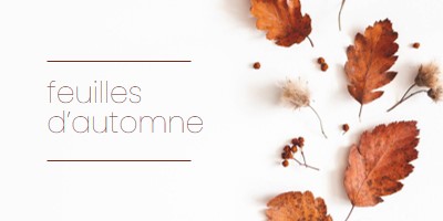 Les feuilles sont tombées white modern-simple