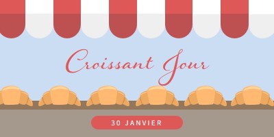 Croissant Jour blue whimsical-color-block