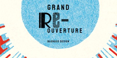 Rouvrir large blue modern-bold