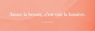 Amour, beauté et lumière pink modern-simple