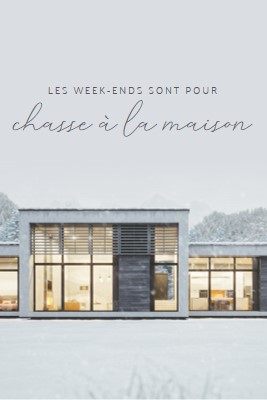 Les week-ends sont pour white modern-simple