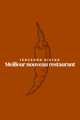 Nous sommes le meilleur nouveau restaurant red modern-simple